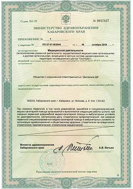 Лицензия Денталика